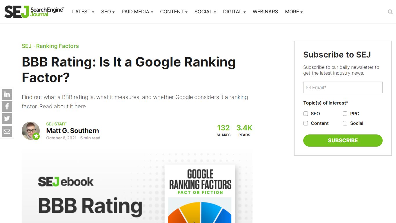 BBB Rating: Is It a Google Ranking Factor? - Search Engine Journal